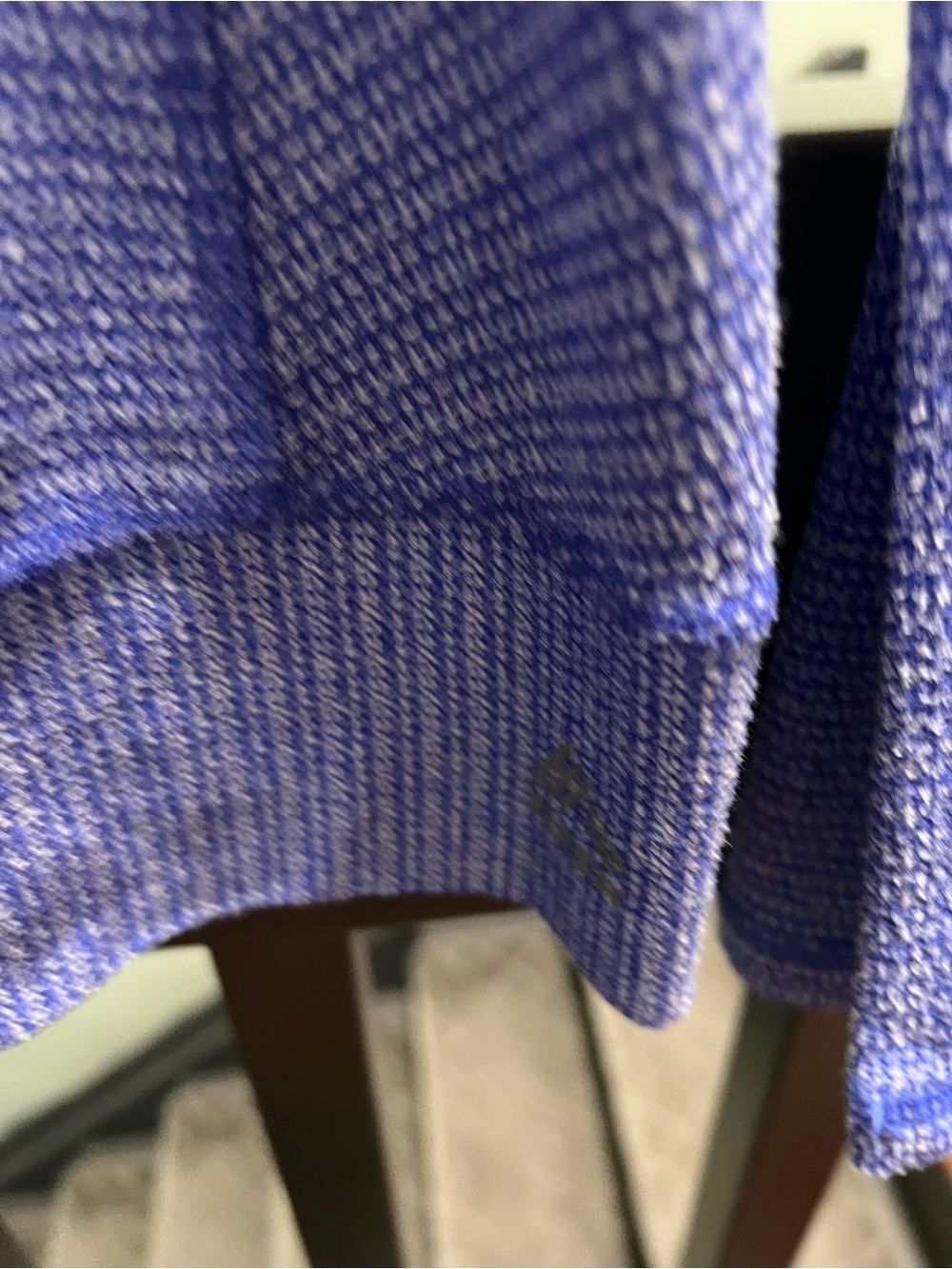 RBX Heathered Blue Long Sleeve Performance Top #167 - Picture 3 of 4